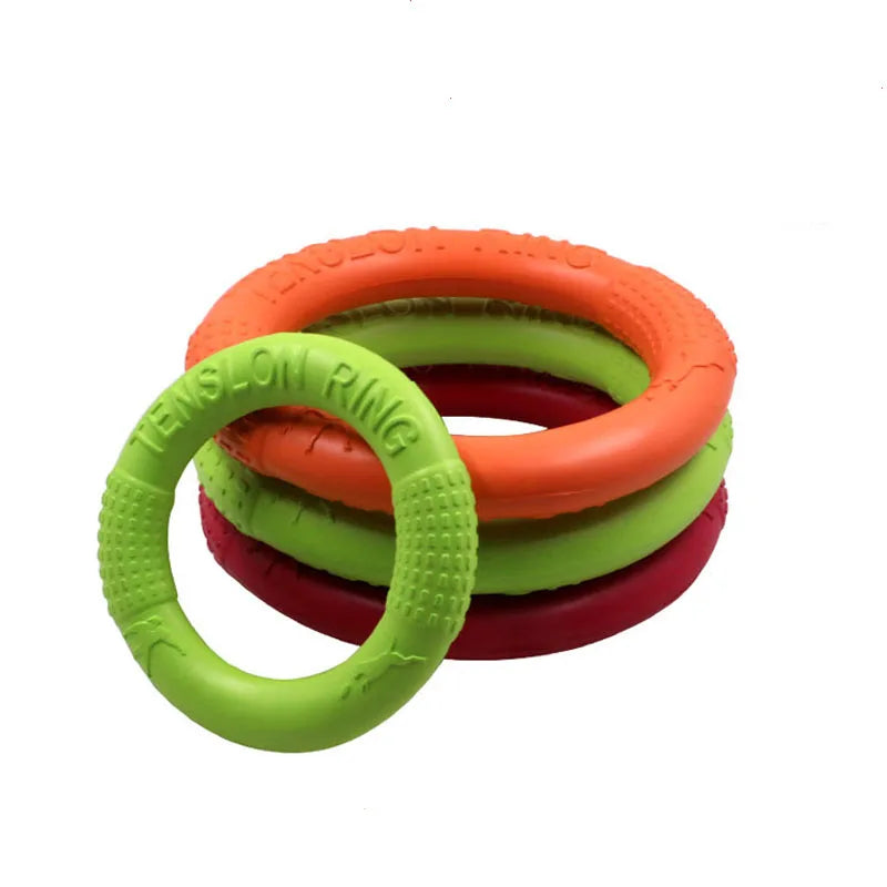 🛸 EVA Pet Flying Disc Ring – Bite-Resistant, Floating Dog Toy for Training & Outdoor Play