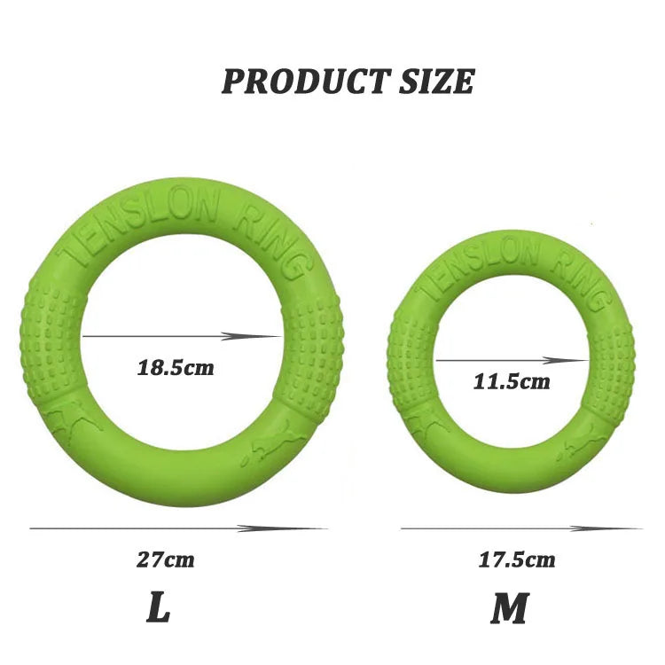 🛸 EVA Pet Flying Disc Ring – Bite-Resistant, Floating Dog Toy for Training & Outdoor Play
