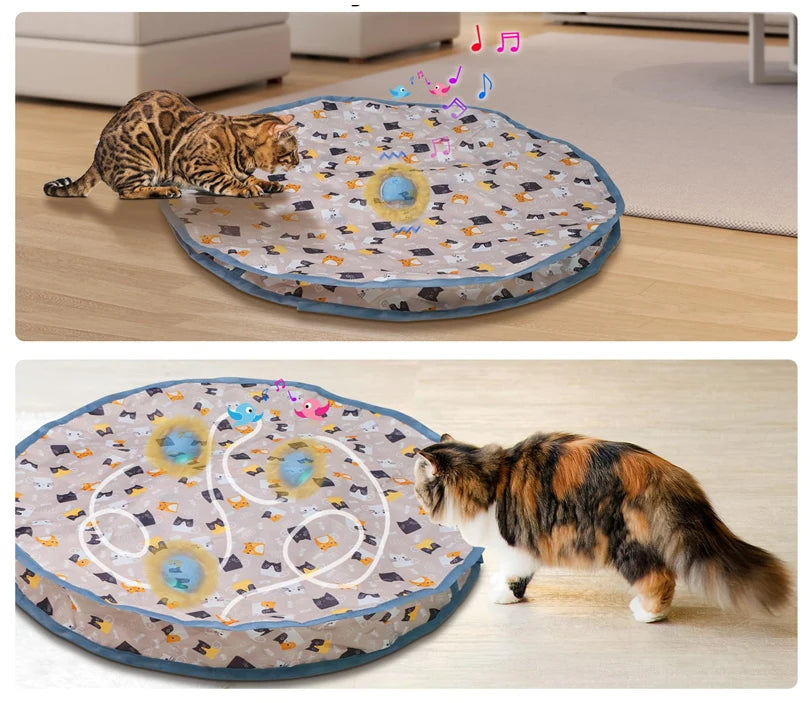 🐱 Motion-Activated Rolling Cat Toy – Fast Hide and Seek Fun for Cats