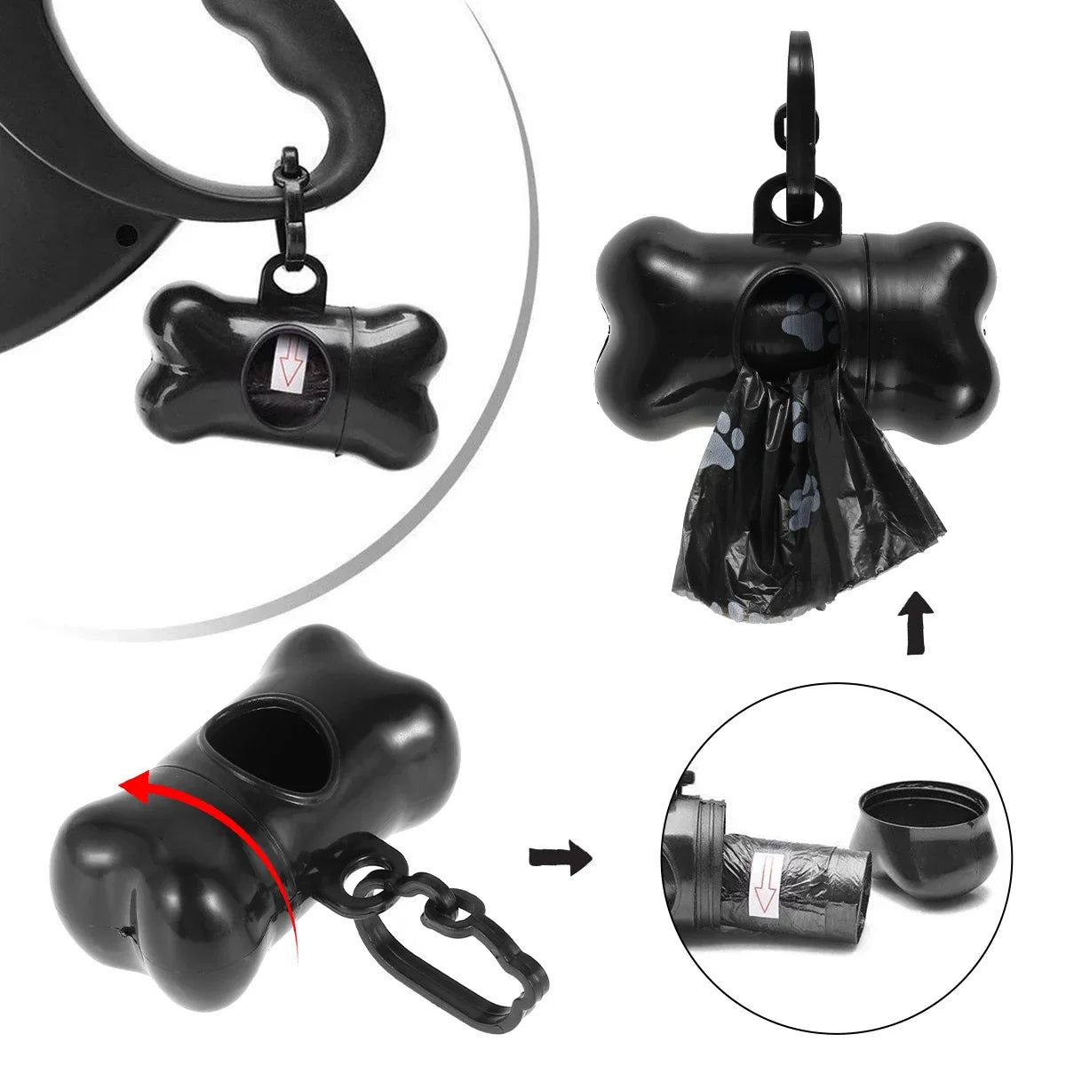 💩 Dog Poop Bags with Dispenser – 10/30/50 Roll Packs of Leak-Proof Pet Waste Bags