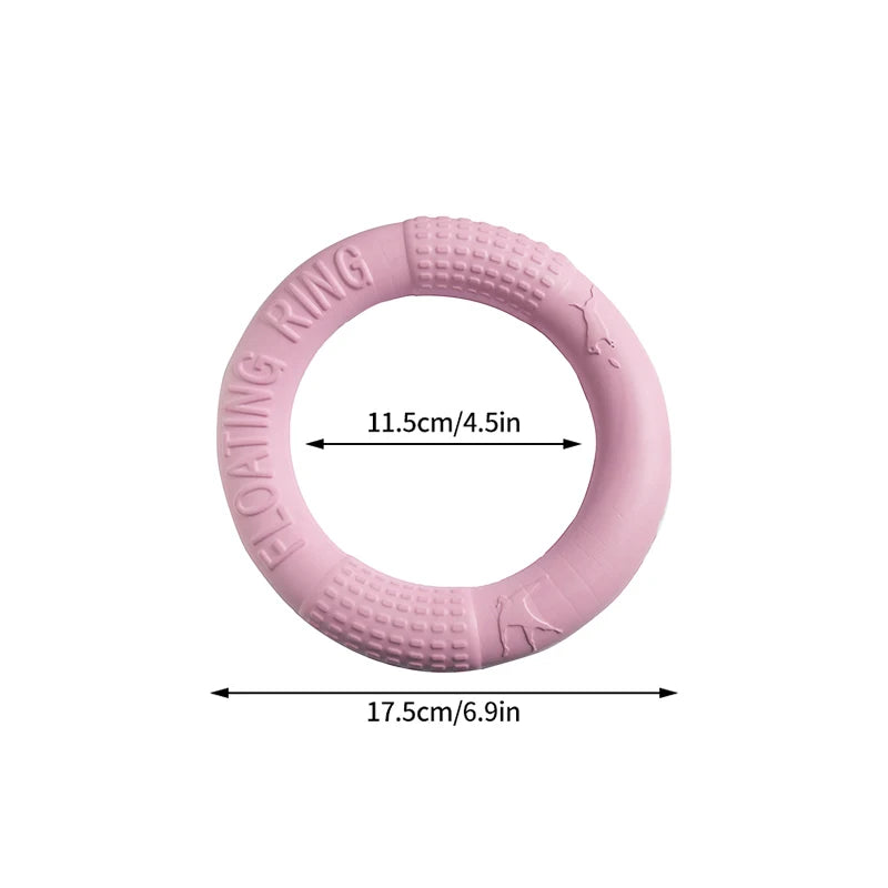 🎯 Dog Training Ring Puller Toy – Chewable Flying Disk for Outdoor Play &amp; Training