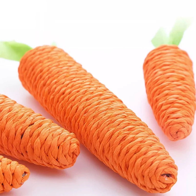🥕 Audible Carrot Cat Toy – Tickling Molar Stick & Scratching Fun for Cats & Kittens