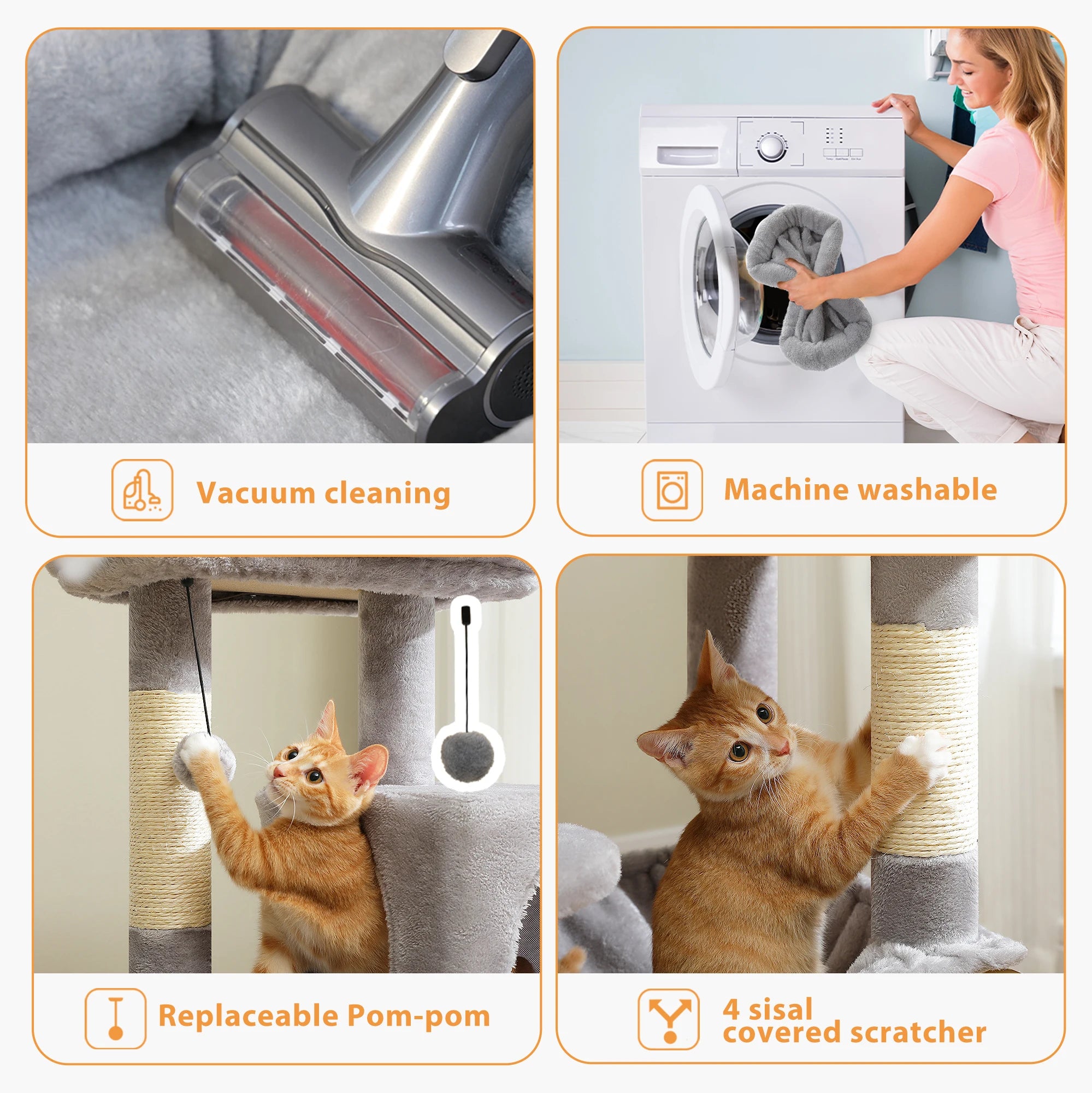 🐱 Multi-Level Luxury Cat Tree – Scratching Post Tower with Condo House for Indoor Cats