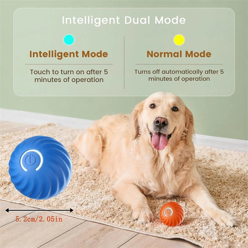 ⚡ Smart Interactive Dog and Cat Toy Ball – USB Rechargeable Moving & Bouncing Ball for Pets