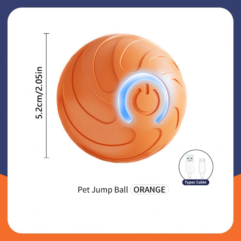 ⚡ Smart Interactive Dog and Cat Toy Ball – USB Rechargeable Moving & Bouncing Ball for Pets