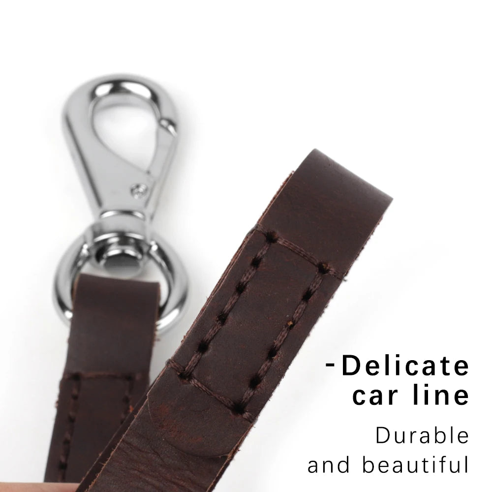 :  🐾 Durable Leather Dog Leash – Heavy-Duty Outdoor Lead for Medium & Large Dogs