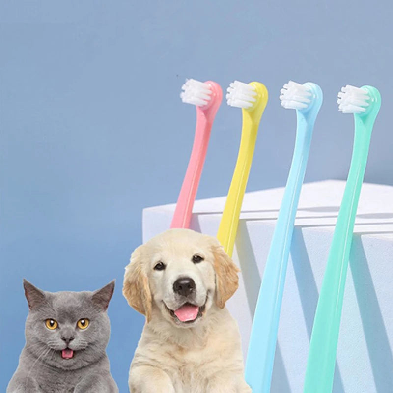 Dog & Cat Toothbrush – Small Head Pet Dental Cleaning Tool