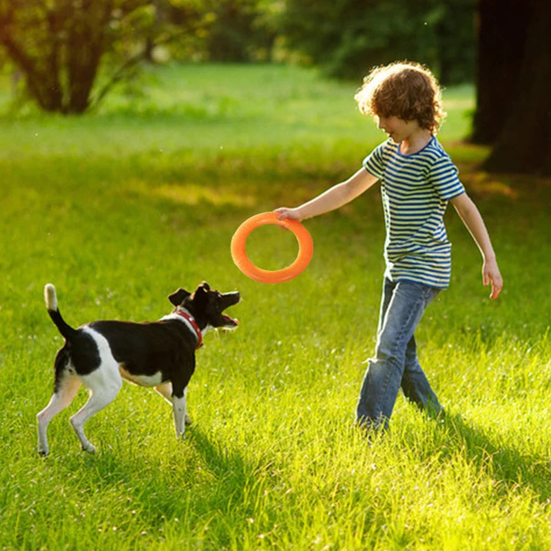 🎯 Dog Training Ring Puller Toy – Chewable Flying Disk for Outdoor Play &amp; Training