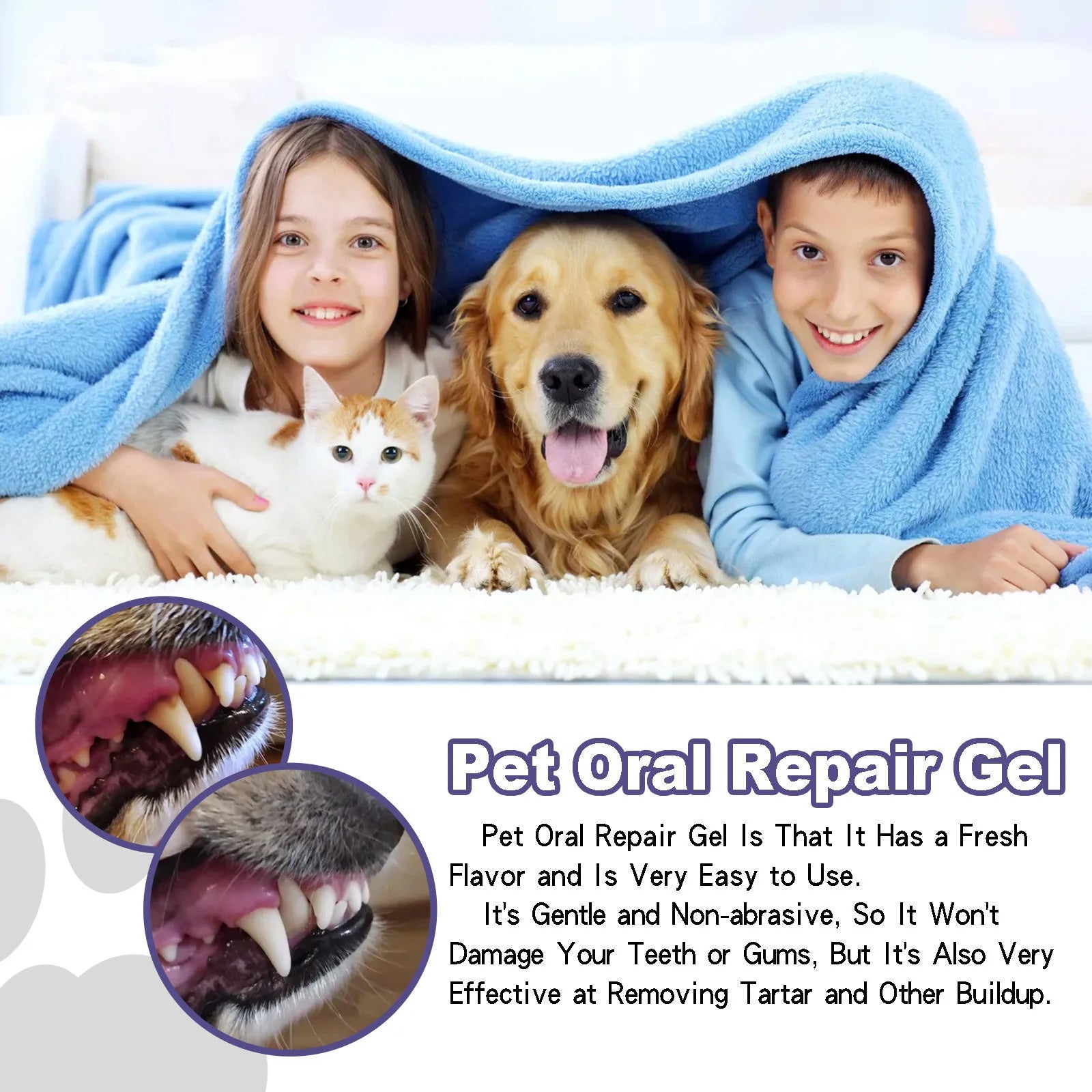 3ml Pet Oral Gel – No-Brush Dental Care for Dogs & Cats