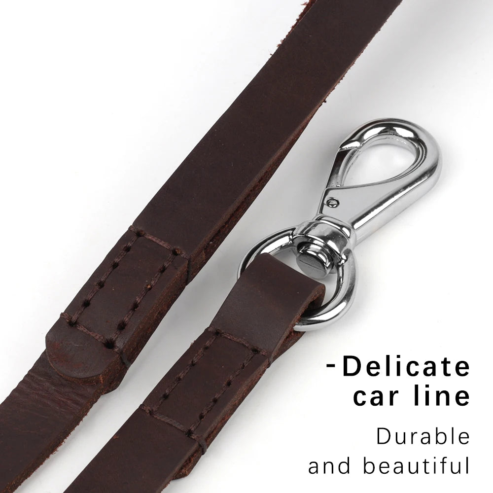 :  🐾 Durable Leather Dog Leash – Heavy-Duty Outdoor Lead for Medium & Large Dogs