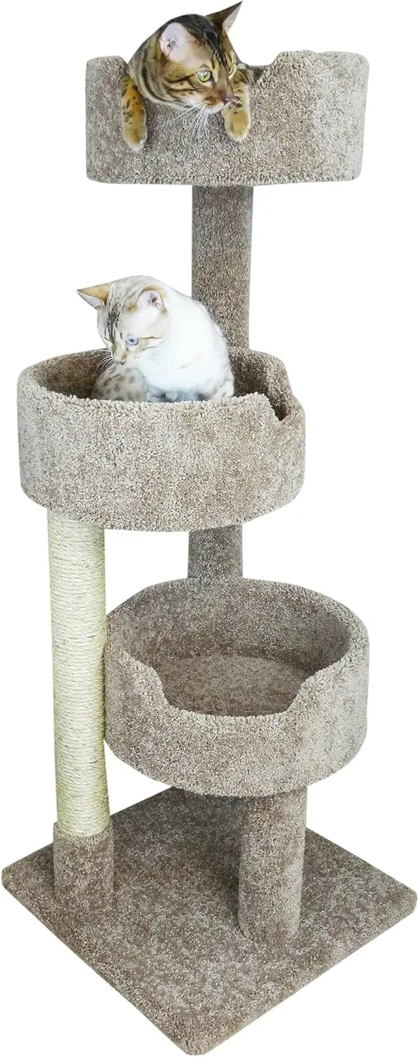 🏰 Deluxe Multi-Level Cat Tower – Spacious Tree for Large Cats with Perches & Scratching Posts