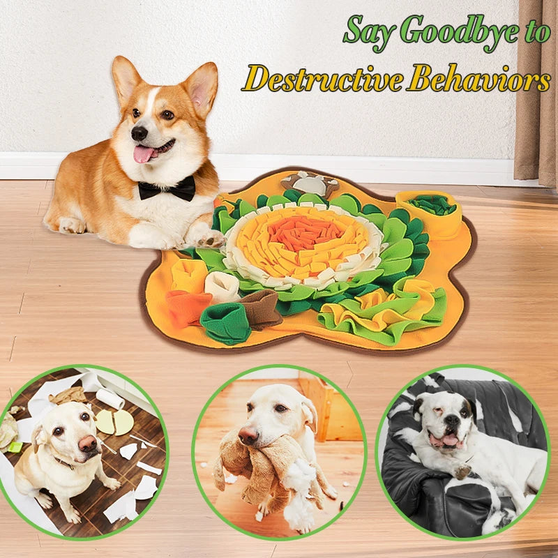 Multi-Functional Sniff Mat – Dog Feeding, Treat Dispenser & Game in One