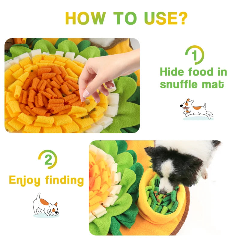 Multi-Functional Sniff Mat – Dog Feeding, Treat Dispenser & Game in One