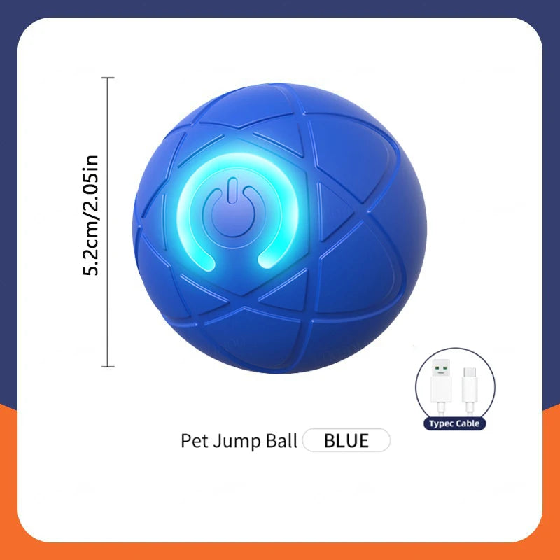 ⚡ Smart Interactive Dog and Cat Toy Ball – USB Rechargeable Moving & Bouncing Ball for Pets