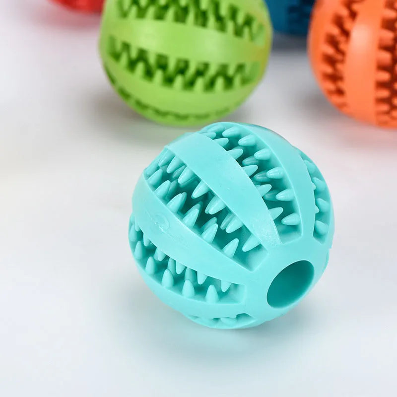 🎾 Interactive Rubber Chew Ball – Treat-Dispensing Toy for Dogs & Cats
