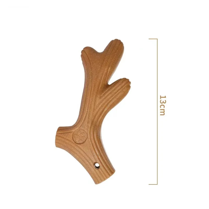 Bite-Resistant Chew Toy – Durable Pine Wood Molar Stick for Dogs