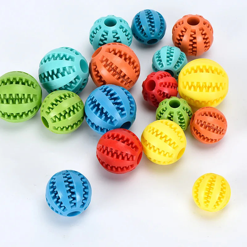 🎾 Interactive Rubber Chew Ball – Treat-Dispensing Toy for Dogs & Cats