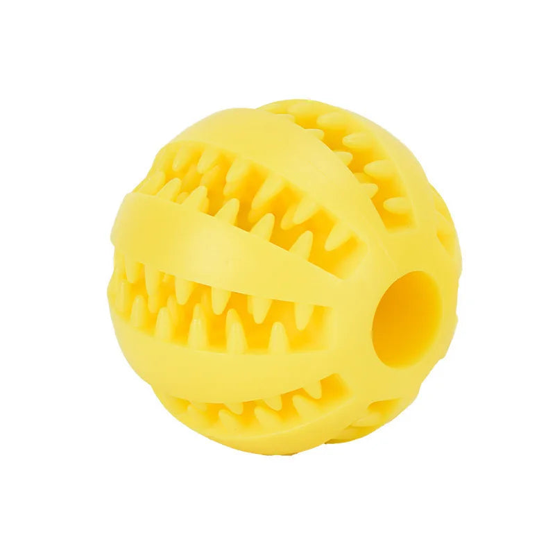 🎾 Interactive Rubber Chew Ball – Treat-Dispensing Toy for Dogs & Cats
