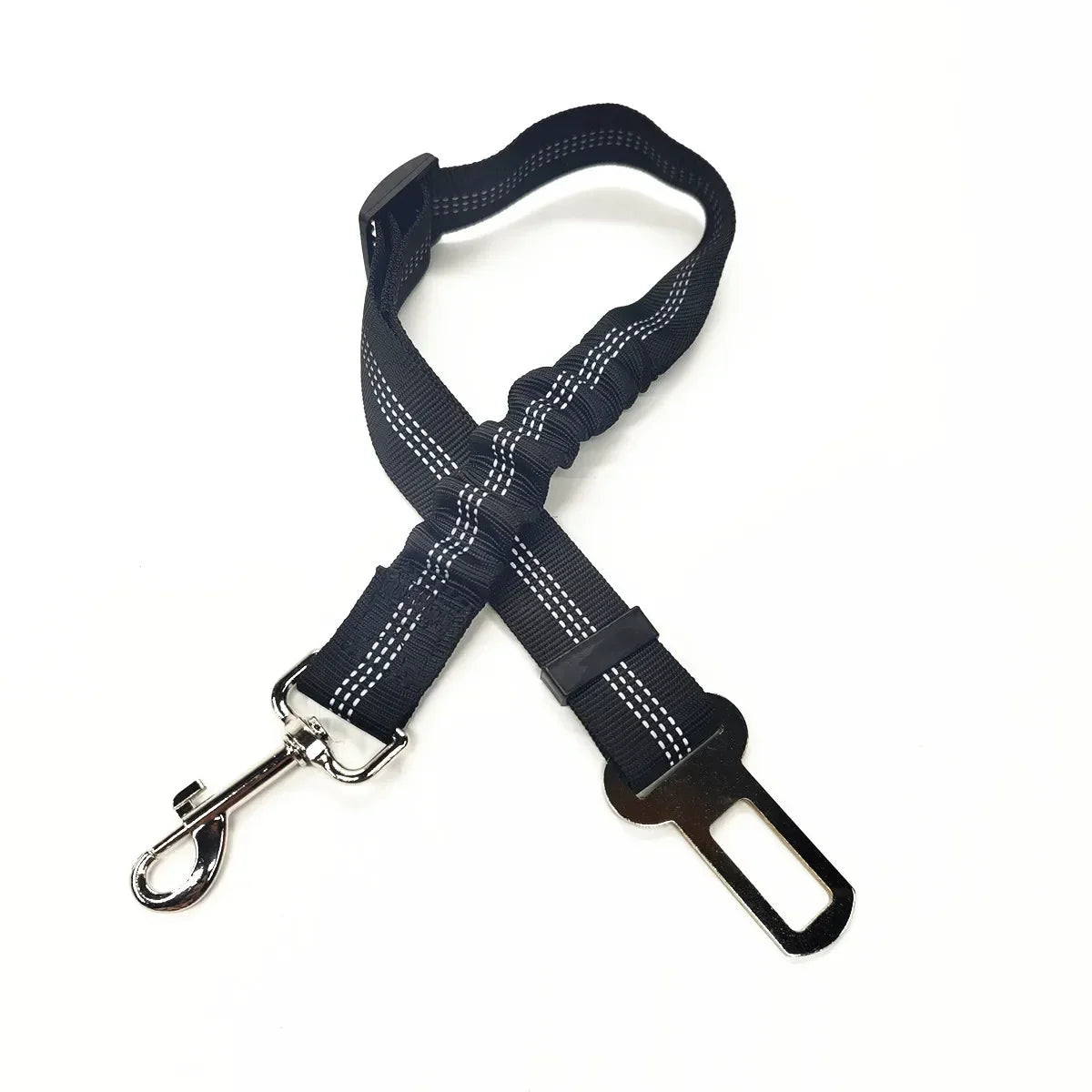 🚗 Adjustable Pet Car Seat Belt – Safety Harness Lead Clip for Dogs & Cats