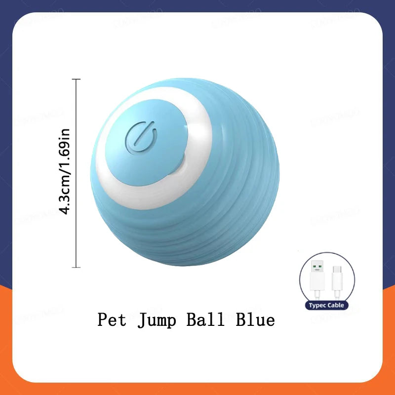 ⚡ Smart Interactive Dog and Cat Toy Ball – USB Rechargeable Moving & Bouncing Ball for Pets