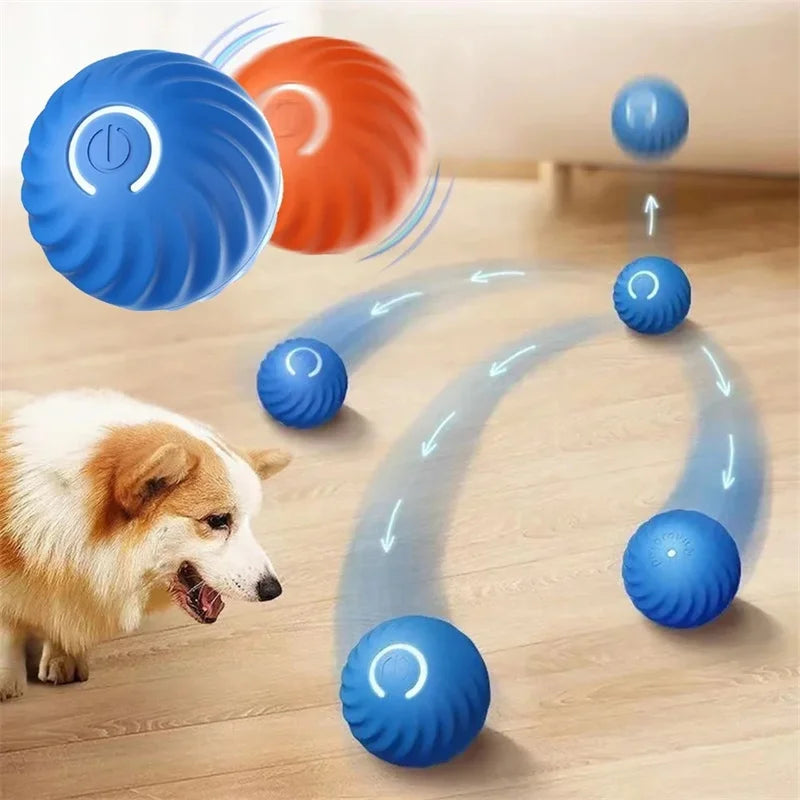 ⚡ Smart Interactive Dog and Cat Toy Ball – USB Rechargeable Moving & Bouncing Ball for Pets