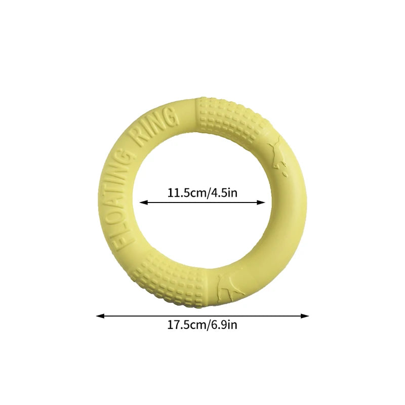 🎯 Dog Training Ring Puller Toy – Chewable Flying Disk for Outdoor Play &amp; Training