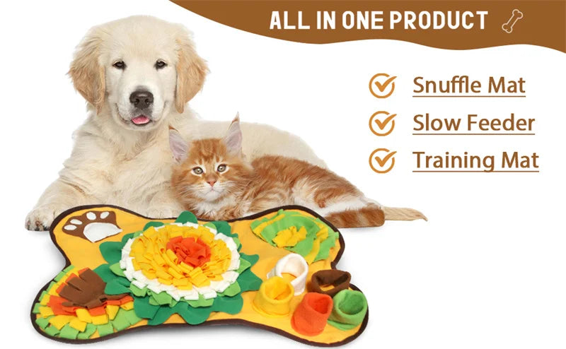 Snuffle Mat for Dogs – Interactive Foraging Puzzle & Slow Feeder Toy