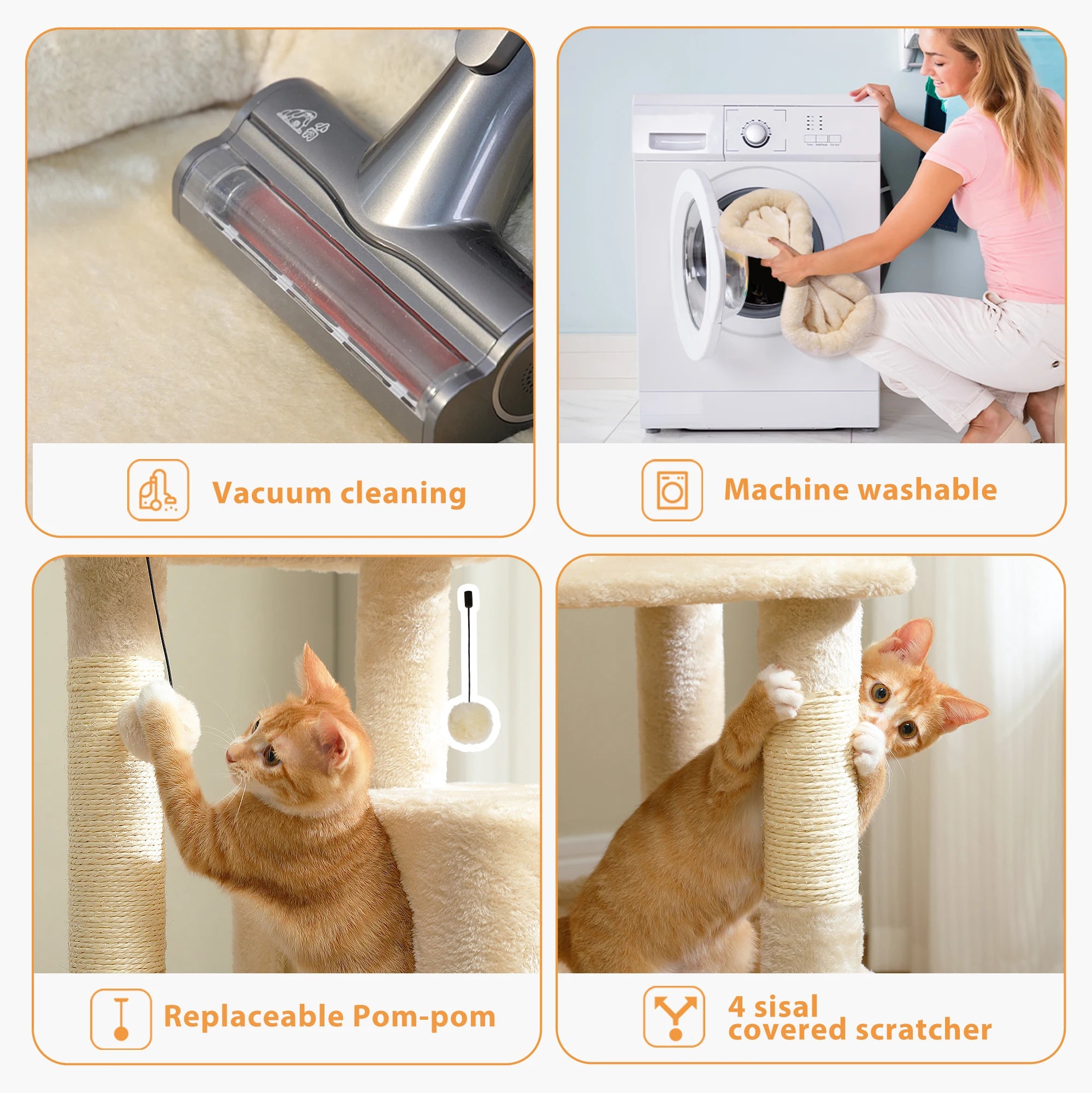 🐱 Multi-Level Luxury Cat Tree – Scratching Post Tower with Condo House for Indoor Cats