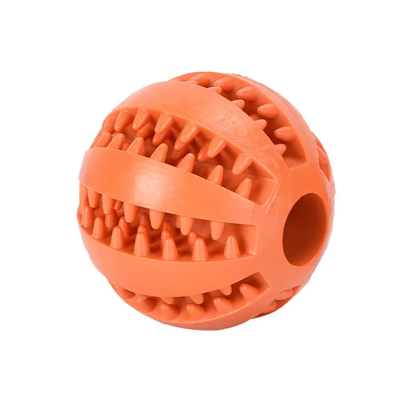 🎾 Interactive Rubber Chew Ball – Treat-Dispensing Toy for Dogs & Cats