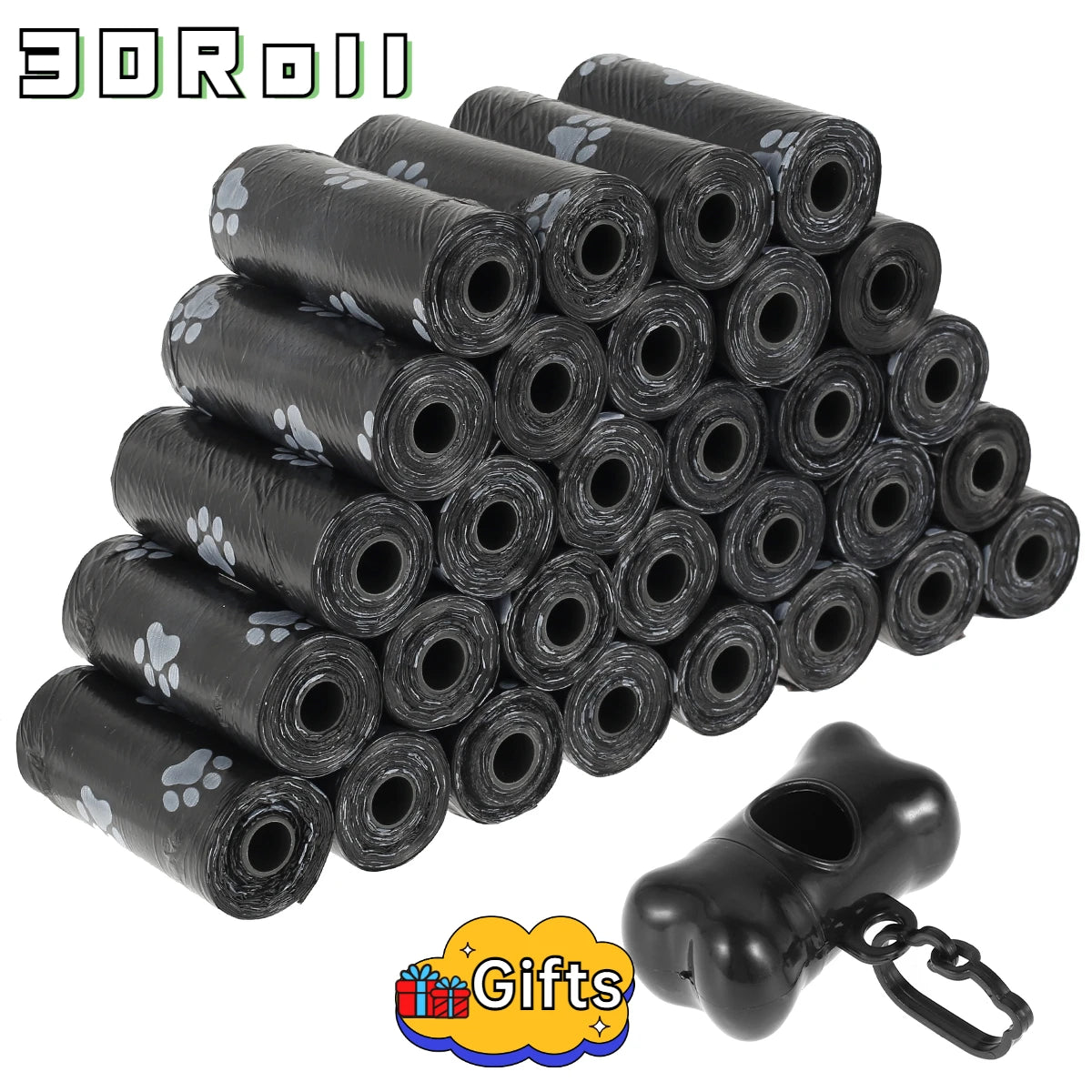 💩 Dog Poop Bags with Dispenser – 10/30/50 Roll Packs of Leak-Proof Pet Waste Bags