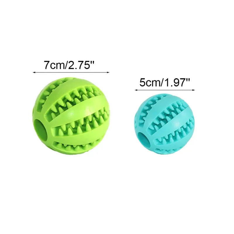 🎾 Interactive Rubber Chew Ball – Treat-Dispensing Toy for Dogs & Cats