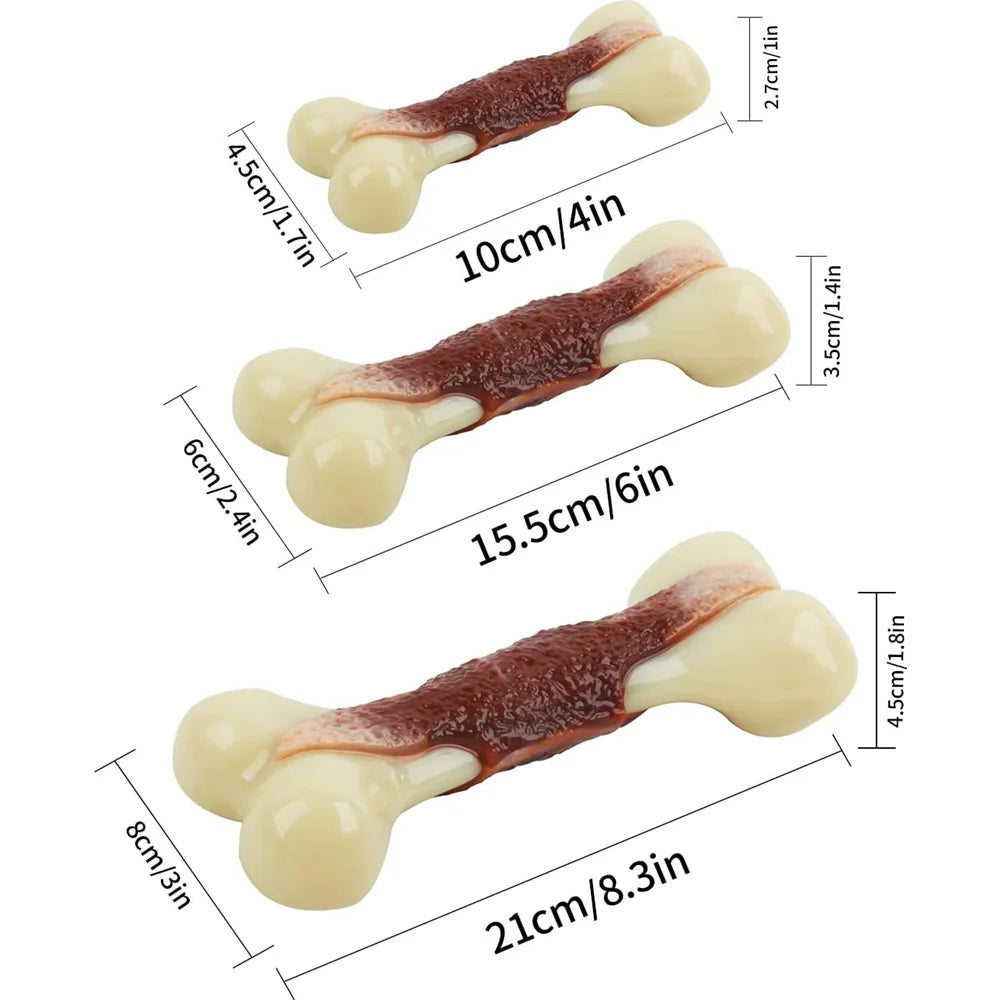 🦴 All For Paws Indestructible Nylon Bone – Beef-Flavored Chew Toy for Aggressive Chewers