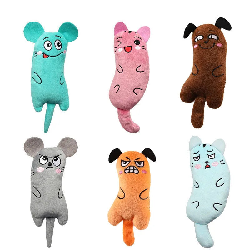 Cute Catnip Plush Toys – Interactive Chew & Squeak Fun for Kittens & Cats