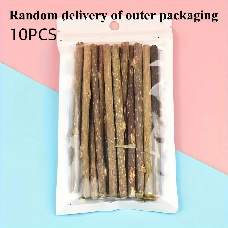 🌿 Natural Catnip Teething Sticks – 10/15/20 Pack Polygonum Chew Toys for Cats