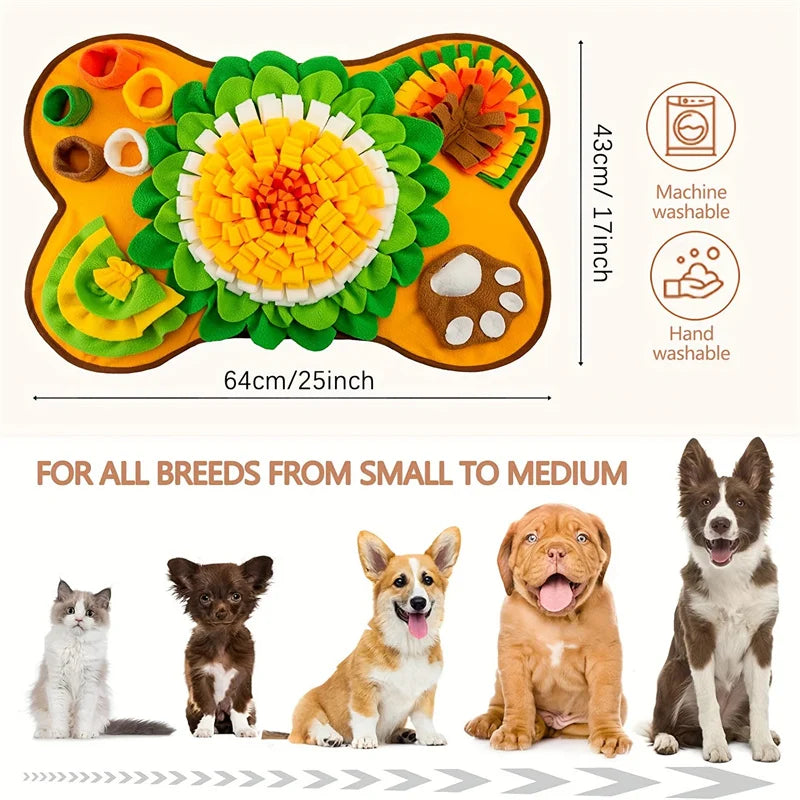 Snuffle Mat for Dogs – Interactive Foraging Puzzle & Slow Feeder Toy