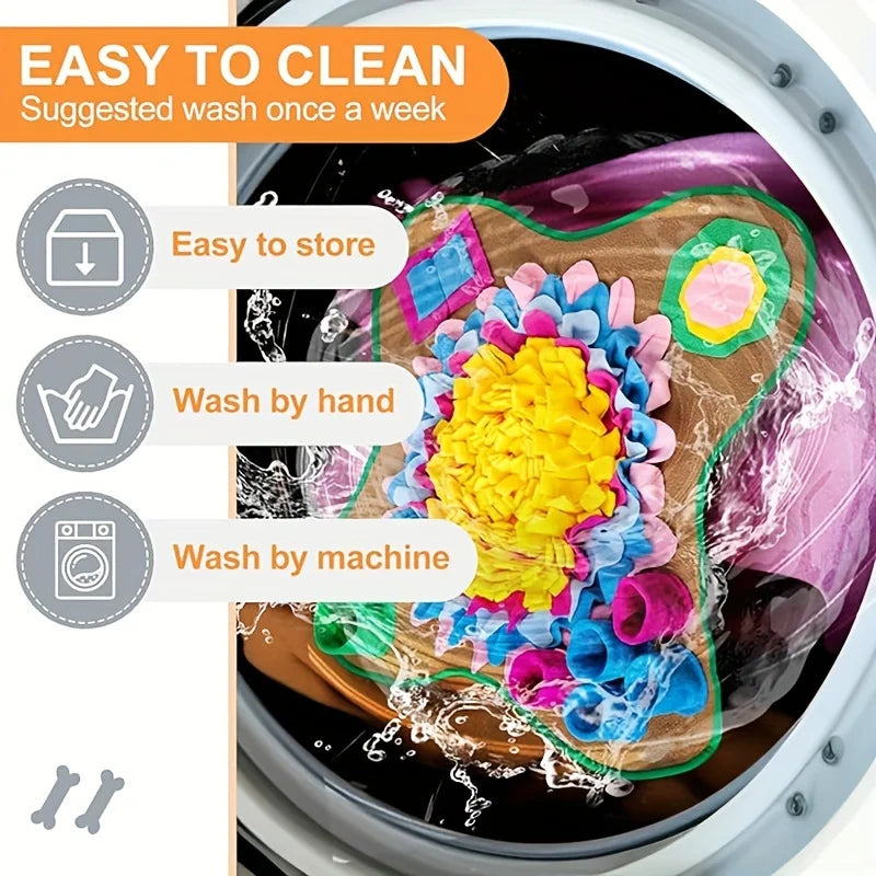 🐾 Pet Sniffing Training Mat – Stress Relief & Slow Feeding Blanket for Dogs and Cats