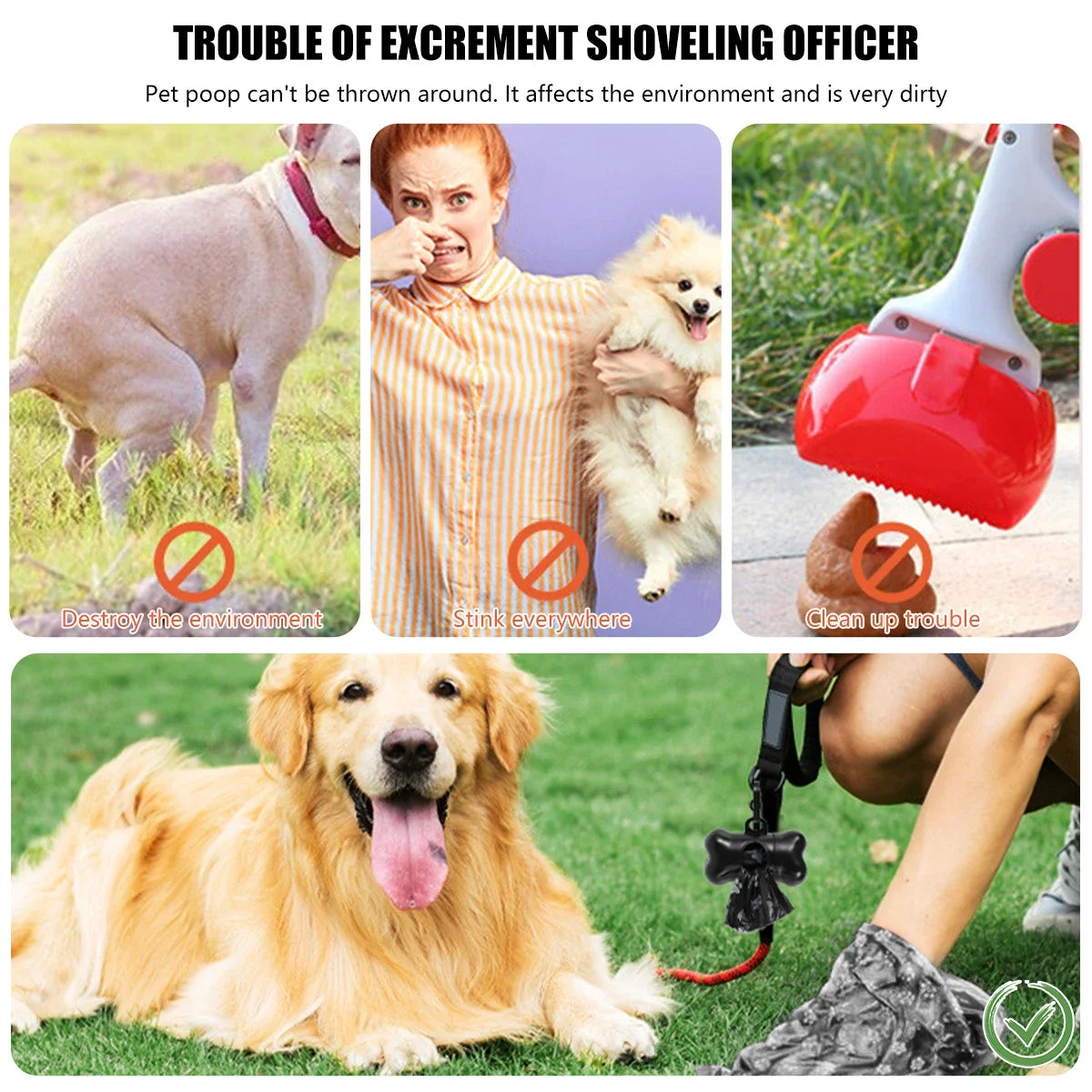💩 Dog Poop Bags with Dispenser – 10/30/50 Roll Packs of Leak-Proof Pet Waste Bags