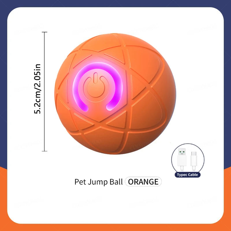 ⚡ Smart Interactive Dog and Cat Toy Ball – USB Rechargeable Moving & Bouncing Ball for Pets