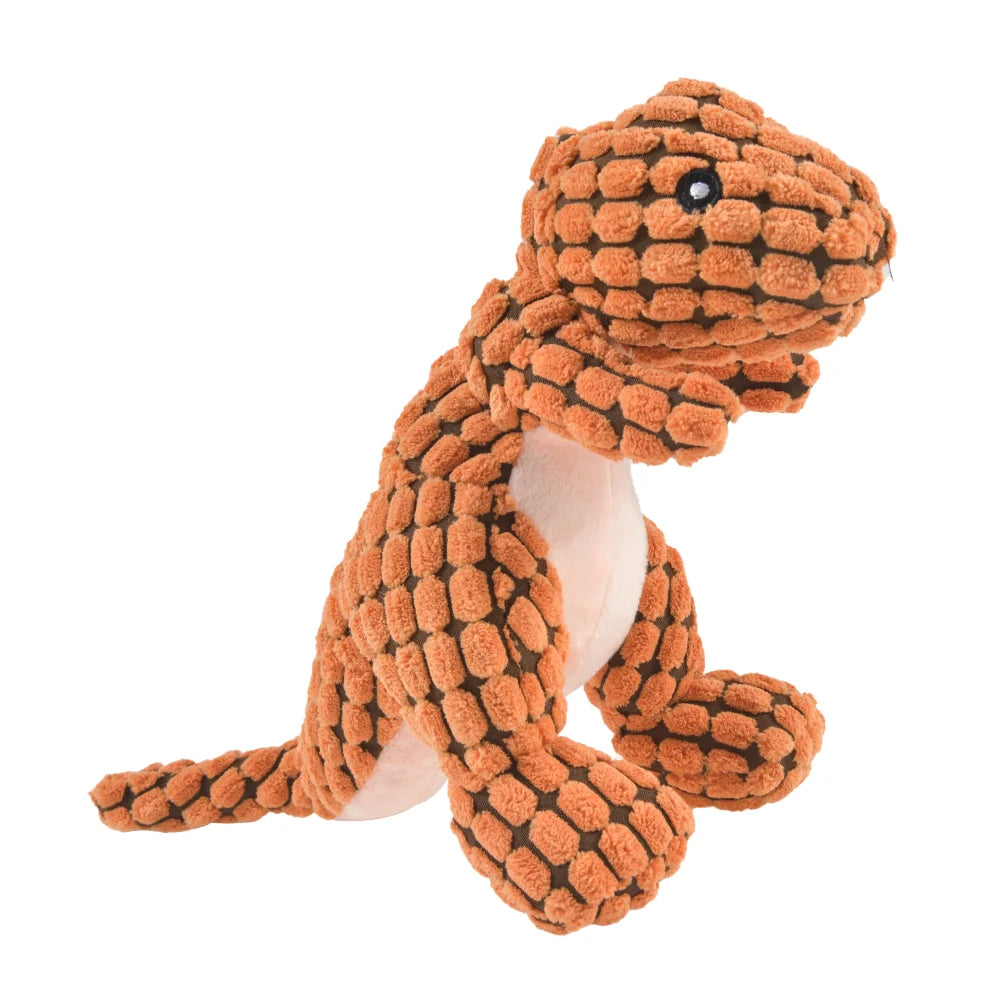 🦕 Plush Dinosaur Stuffed Dog Toy – Interactive & Stuffed Chew Toy for Dogs
