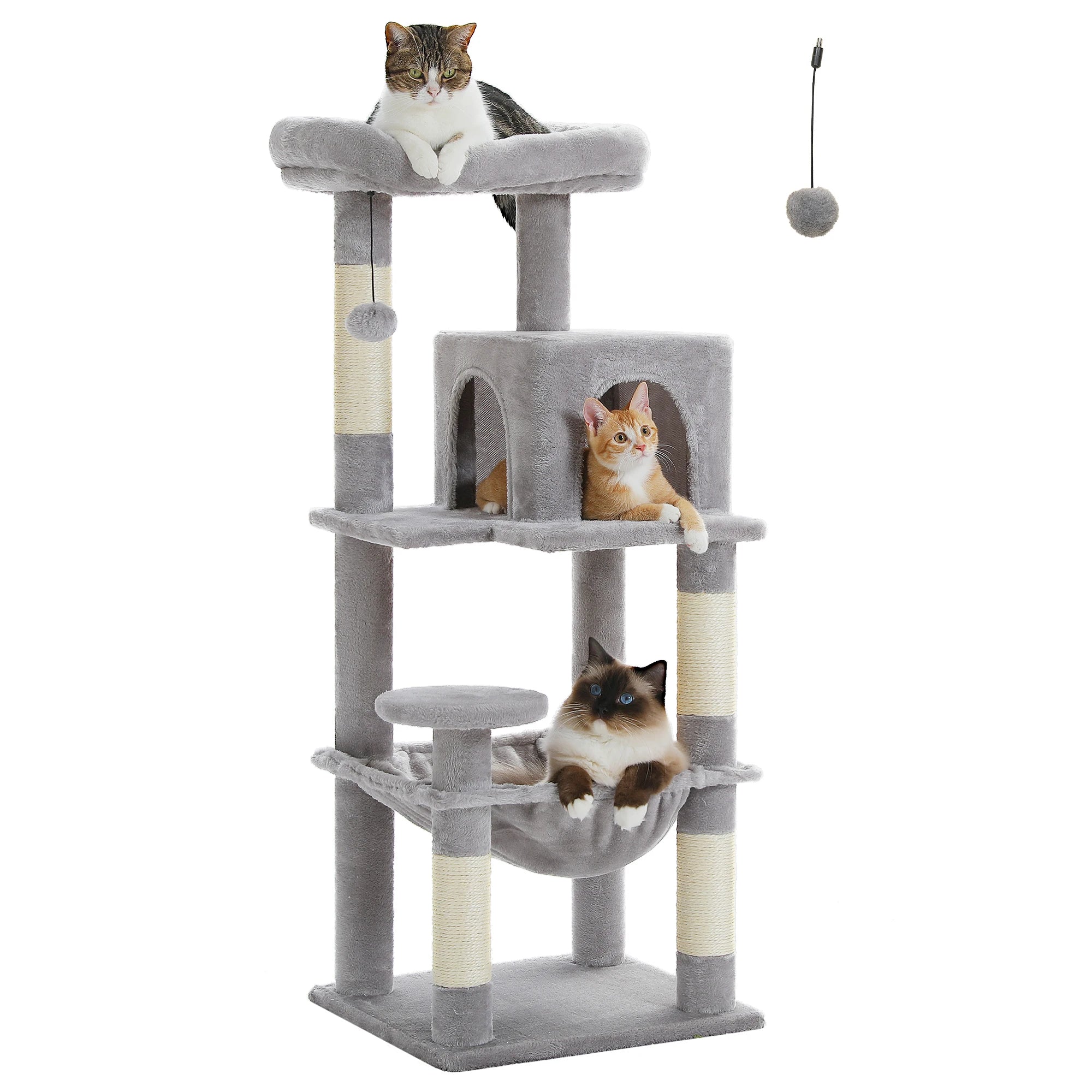 🐱 Multi-Level Luxury Cat Tree – Scratching Post Tower with Condo House for Indoor Cats