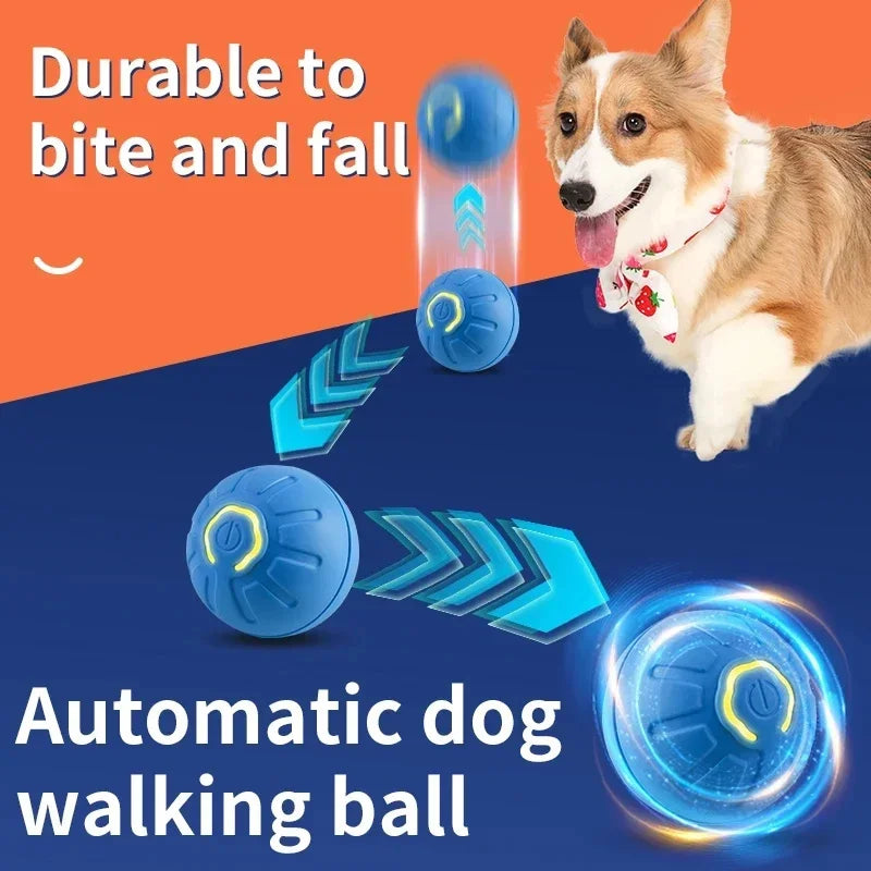 ⚡ Smart Interactive Dog and Cat Toy Ball – USB Rechargeable Moving & Bouncing Ball for Pets