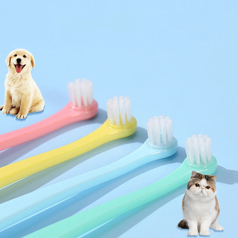 Dog & Cat Toothbrush – Small Head Pet Dental Cleaning Tool