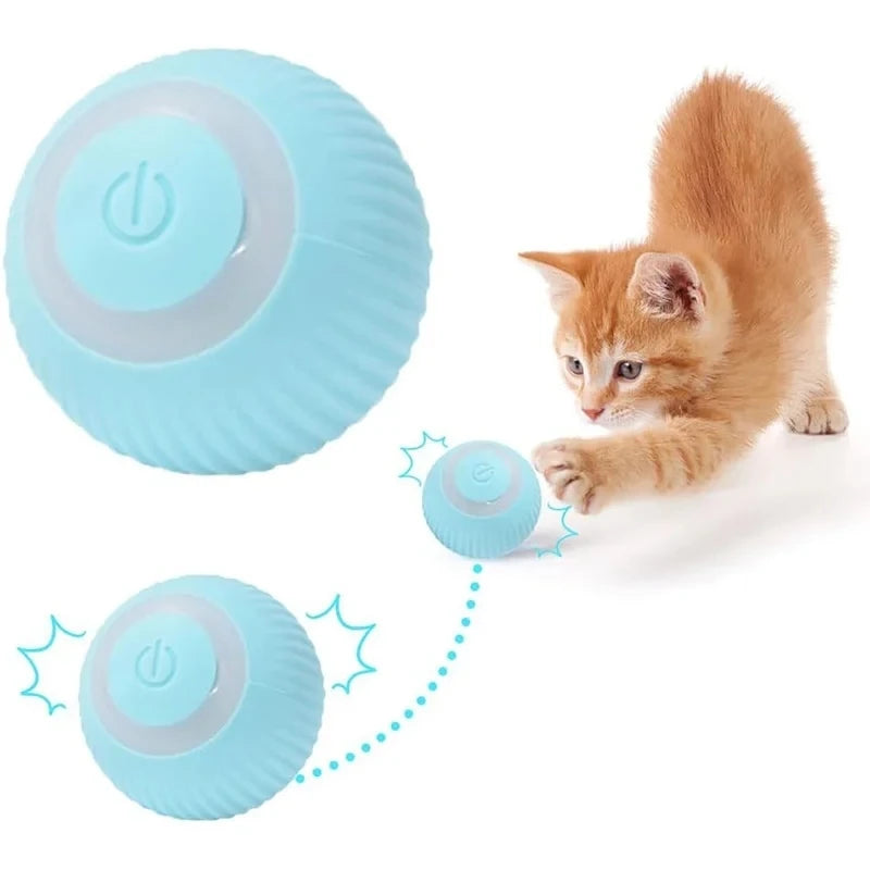 ⚡ Power Ball Cat Toy – USB Rechargeable Smart Rolling Ball for Indoor Cats