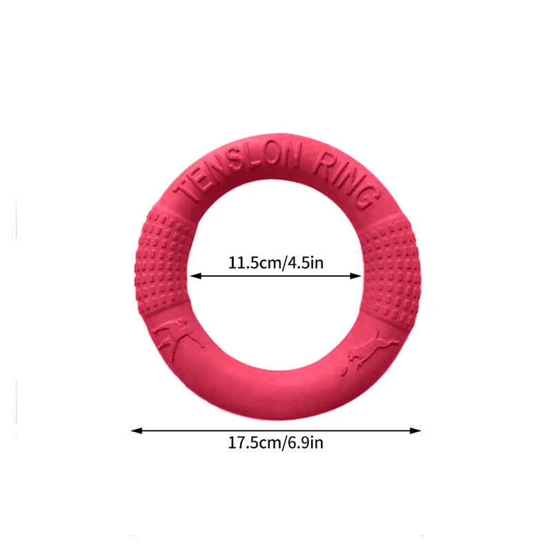 🎯 Dog Training Ring Puller Toy – Chewable Flying Disk for Outdoor Play &amp; Training