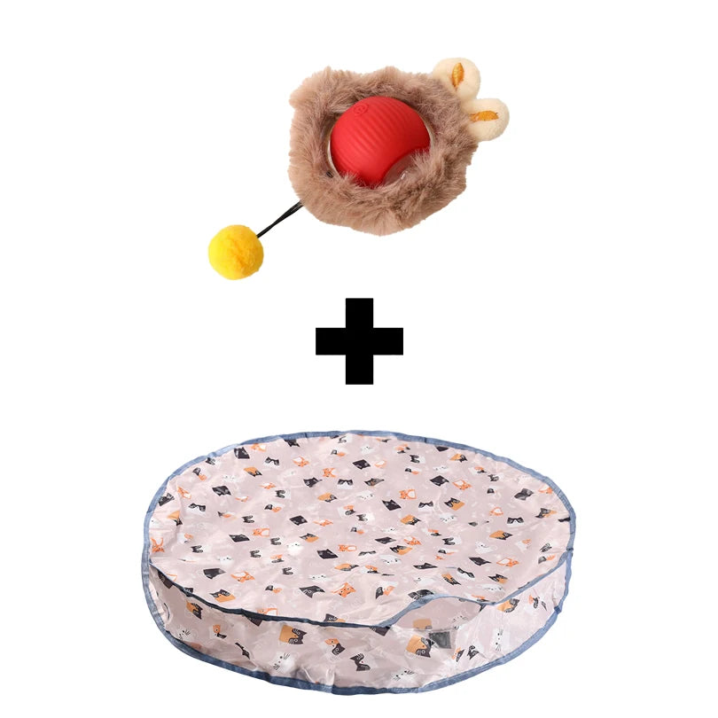 🐱 Motion-Activated Rolling Cat Toy – Fast Hide and Seek Fun for Cats