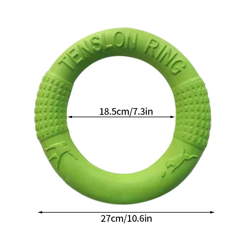 🎯 Dog Training Ring Puller Toy – Chewable Flying Disk for Outdoor Play &amp; Training
