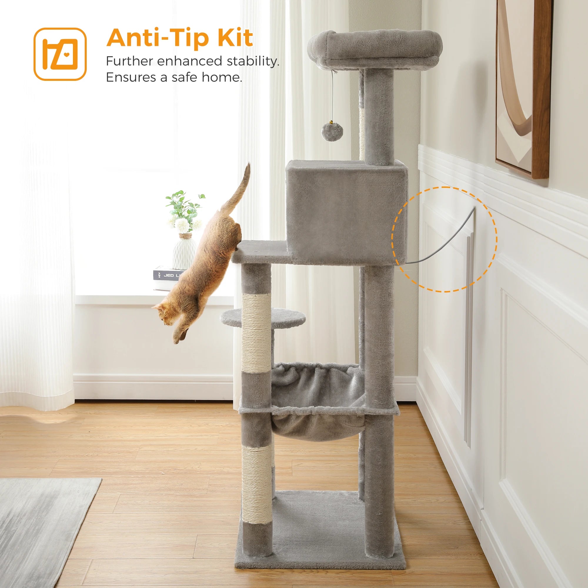 🐱 Multi-Level Luxury Cat Tree – Scratching Post Tower with Condo House for Indoor Cats