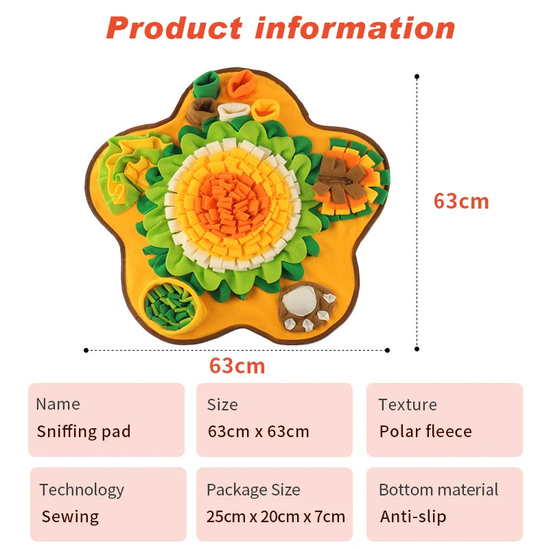 Multi-Functional Sniff Mat – Dog Feeding, Treat Dispenser & Game in One