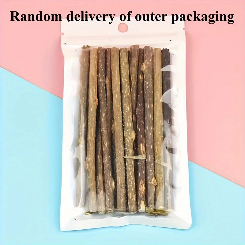 🌿 Natural Catnip Teething Sticks – 10/15/20 Pack Polygonum Chew Toys for Cats