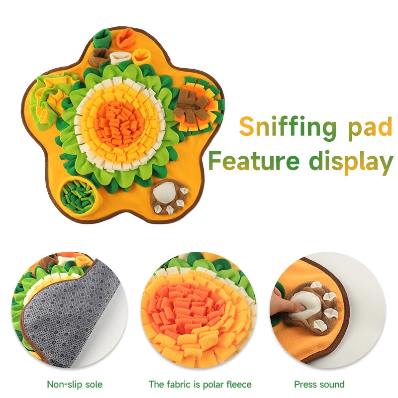 Multi-Functional Sniff Mat – Dog Feeding, Treat Dispenser & Game in One